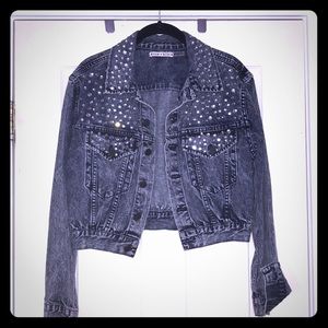 Alice and Olivia embellished denim jacket.New